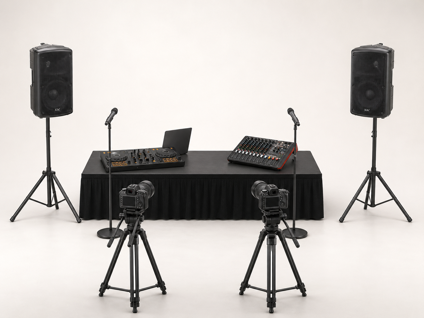 Sound and camera setup